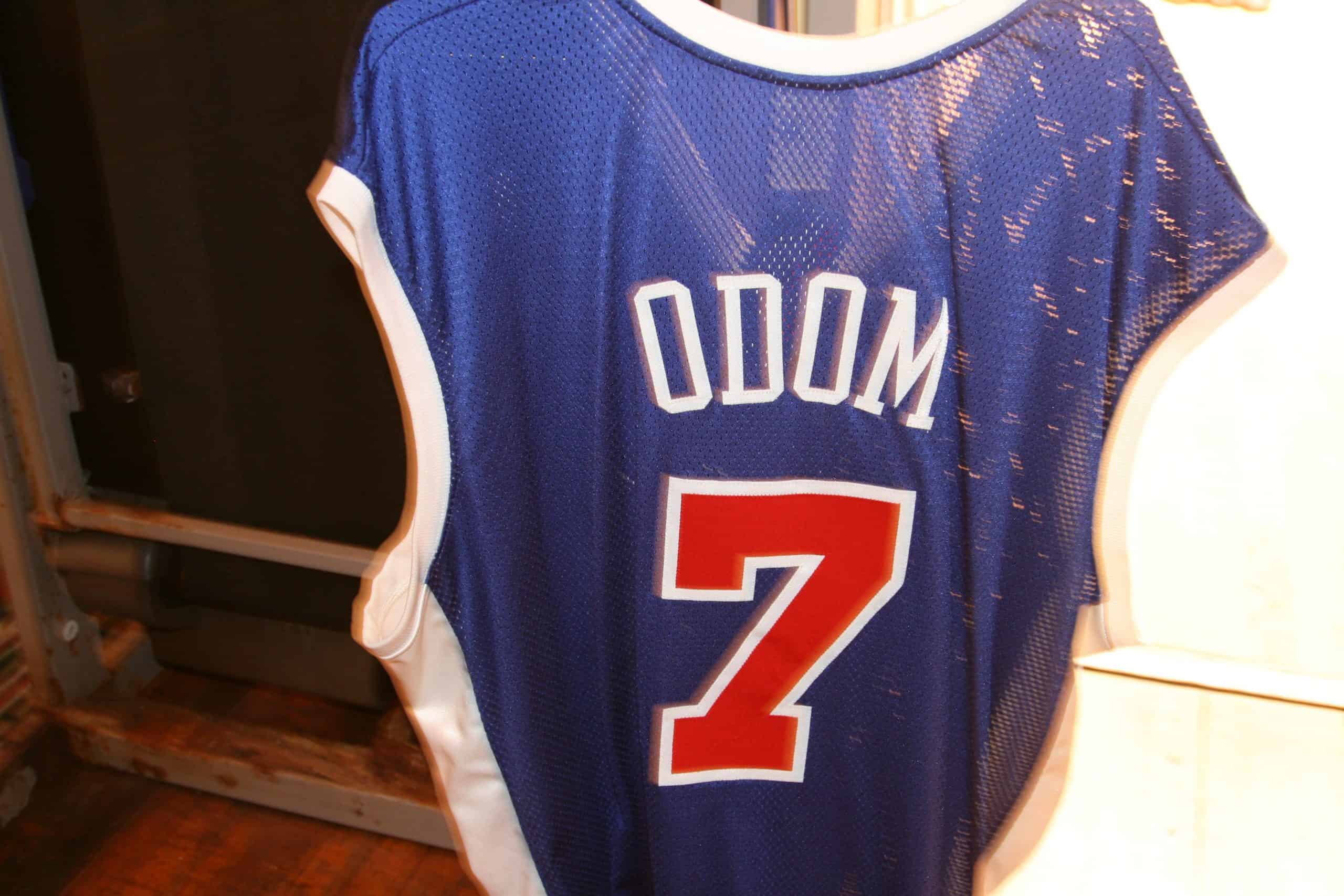 2002-03 Los Angeles Clippers Lamar Odom #7 Game Used Blue Jersey DP05028