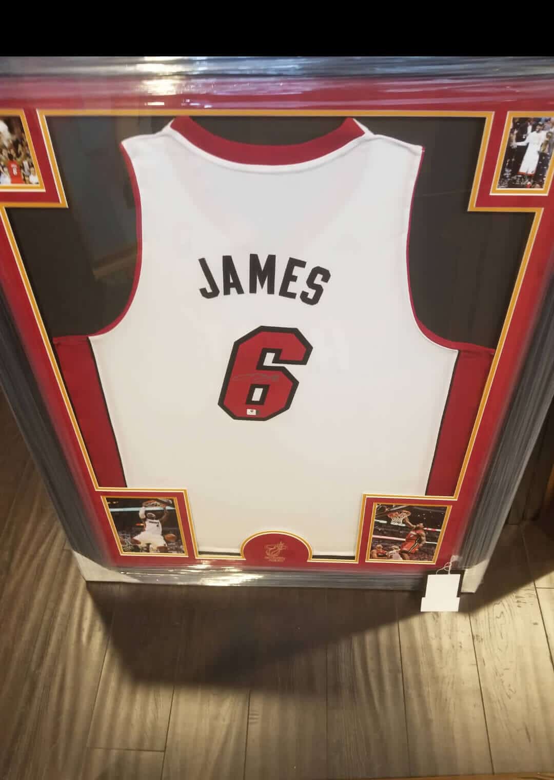 LeBron James Signed Miami Heat 10th Anniversary Stats Jersey